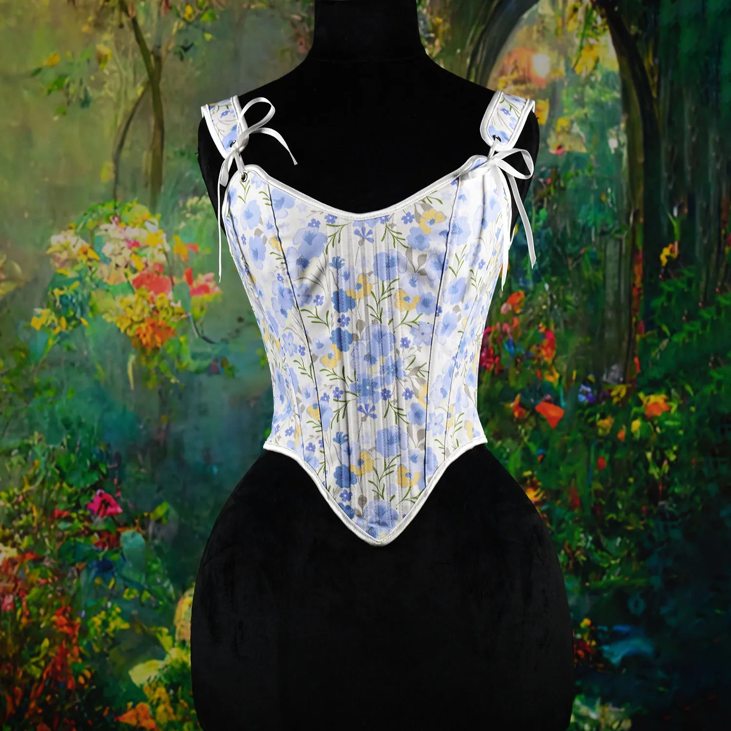 Женский укороченный топ-корсет с цветочным принтом Morning Glory, на шнуровке сзади, облегающий, в стиле бюстье
Женский укороченный топ-корсет с цветочным принтом Morning Glory, на шнуровке сзади, облегающий, в стиле бюстье