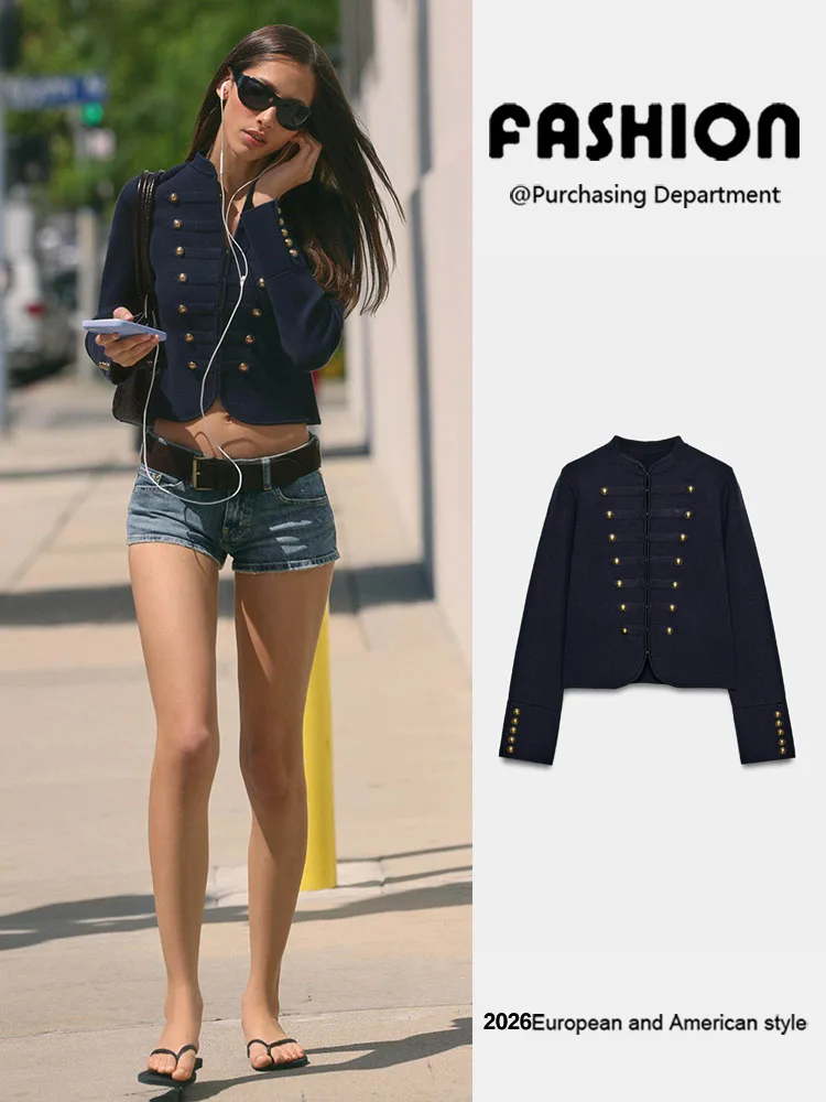 Spring New Arrival Women's Versatile Long Sleeve round Neck Casual Knitted Jacket 2026 Summer Collection Regular Sleeve Design
Spring New Arrival Women's Versatile Long Sleeve round Neck Casual Knitted Jacket 2026 Summer Collection Regular Sleeve Design