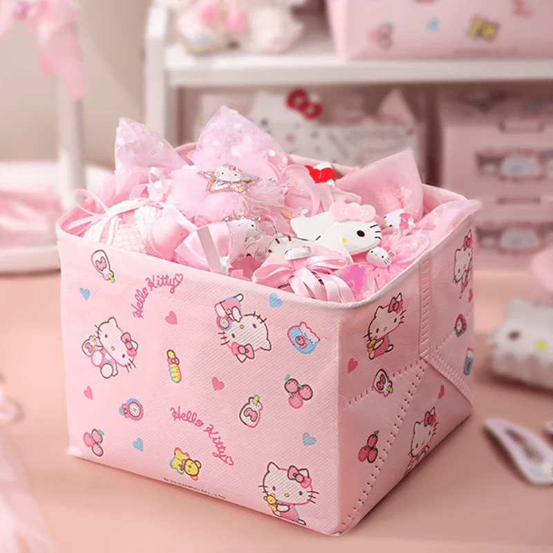 3pcs Sanrio Hello Kitty My Melody Anime Kawaii Children Cloth Storage Box Cute Cartoon Kuromi Large Capacity Case Gifts for Girl
3pcs Sanrio Hello Kitty My Melody Anime Kawaii Children Cloth Storage Box Cute Cartoon Kuromi Large Capacity Case Gifts for Girl