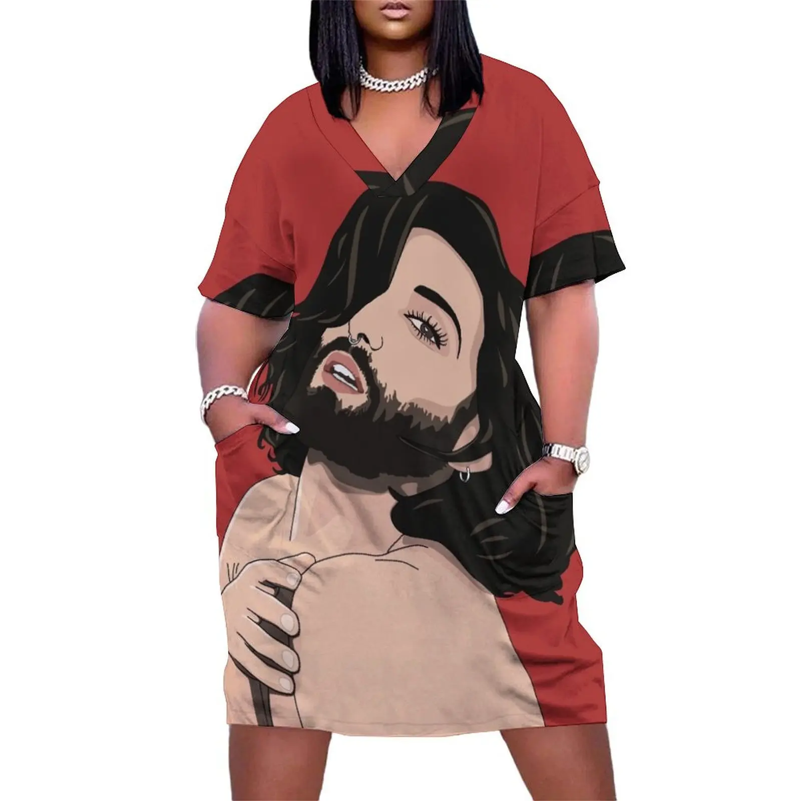 With red background Loose Pocket Dress women clothing 2025 new arrivals evening dresses women
With red background Loose Pocket Dress women clothing 2025 new arrivals evening dresses women