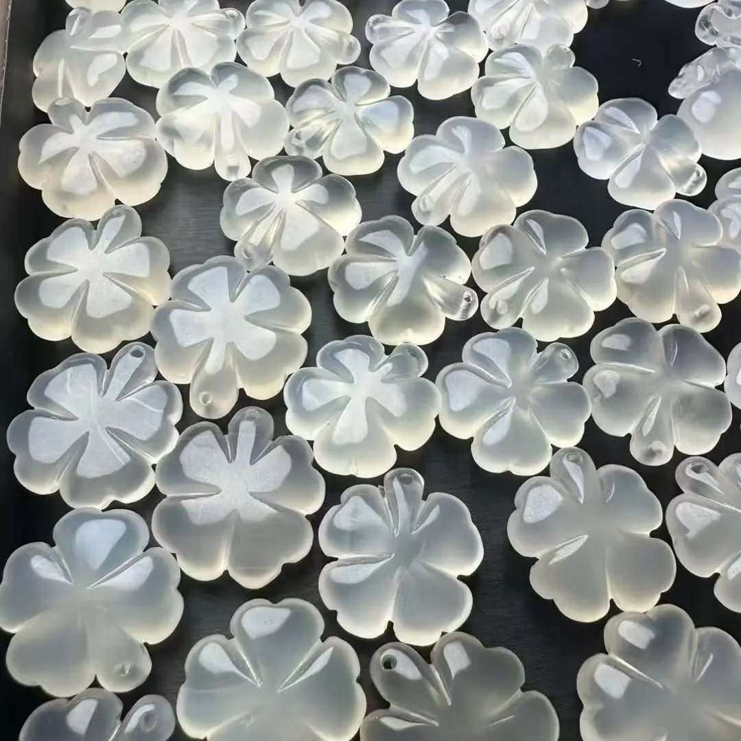 Natural White Green Agate Four Leaf Clover Beads For Jewelry Making Diy Bracelet Charms Necklace Pendant Earrings Accessories
Natural White Green Agate Four Leaf Clover Beads For Jewelry Making Diy Bracelet Charms Necklace Pendant Earrings Accessories