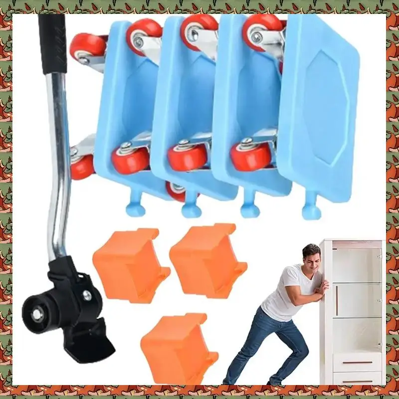 ABLQ 8Pcs Heavy Mover Rolling Home Tool With Wheel Moving Artifact Furniture Dolly Dollies Bearing Capacity 500Kg Durable
ABLQ 8Pcs Heavy Mover Rolling Home Tool With Wheel Moving Artifact Furniture Dolly Dollies Bearing Capacity 500Kg Durable