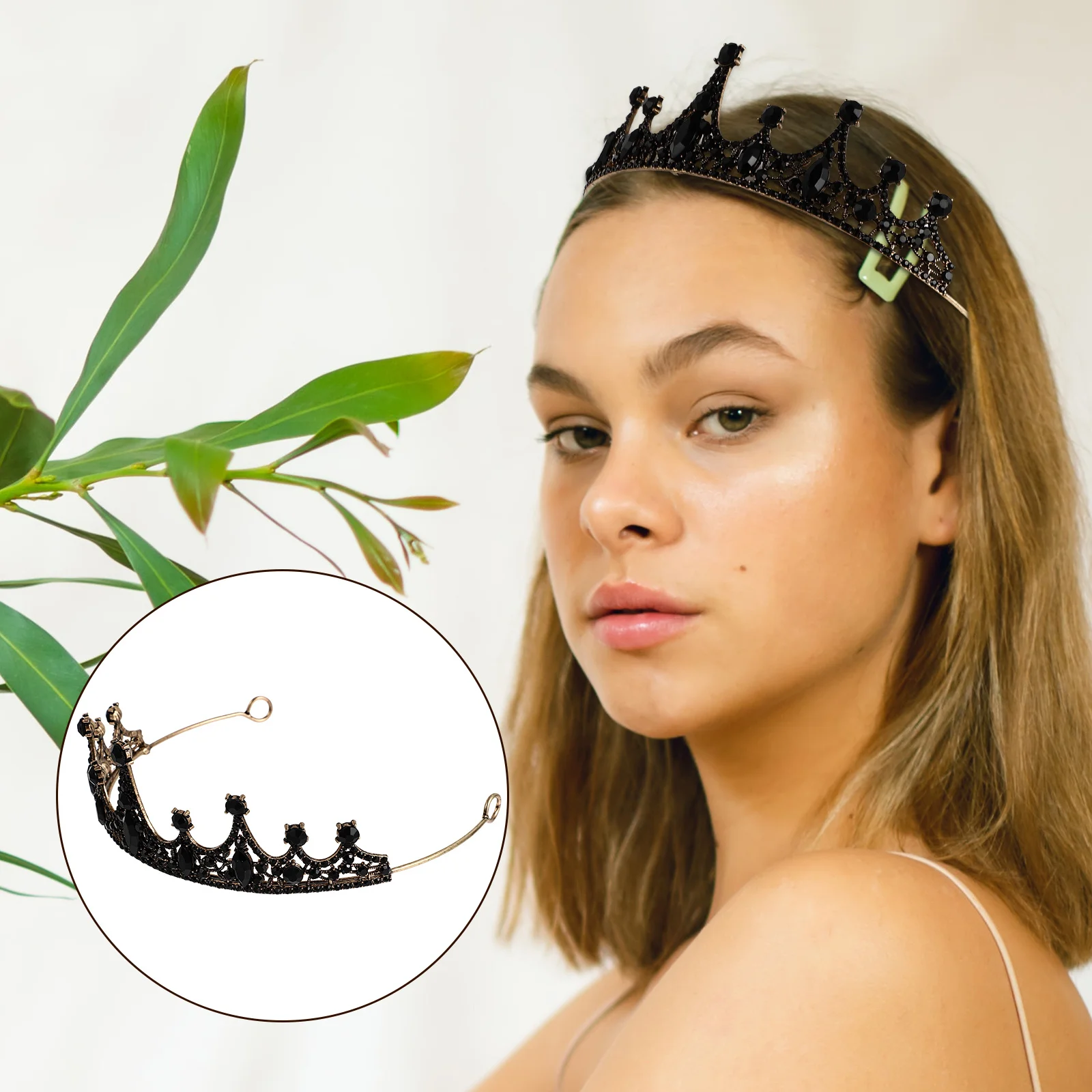 1 шт., свадебная корона в стиле ретро, аксессуар для волос, черный нежный свадебный головной убор, корона, элегантный декор для волос невесты для женщин
1 шт., свадебная корона в стиле ретро, аксессуар для волос, черный нежный свадебный головной убор, корона, элегантный декор для волос невесты для женщин