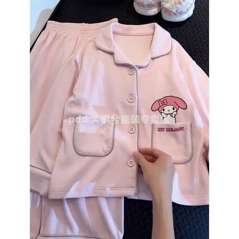 Sanrio для девочек с длинными рукавами, 2 шт., детские пижамы My Melody, новый стиль, модные пижамы Hello Kittys для девочек, домашняя одежда с героями мультфильмов
Sanrio для девочек с длинными рукавами, 2 шт., детские пижамы My Melody, новый стиль, модные пижамы Hello Kittys для девочек, домашняя одежда с героями мультфильмов