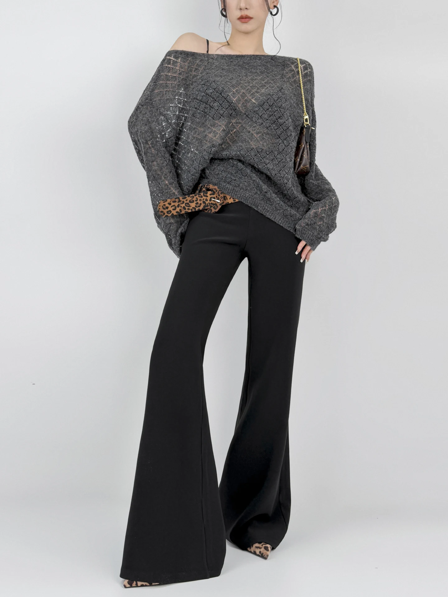Double Z High Waist Black Long Pants Women's Spring Casual Trousers Floor-Length Suit Pants Draping Micro-flared Leggings
Double Z High Waist Black Long Pants Women's Spring Casual Trousers Floor-Length Suit Pants Draping Micro-flared Leggings