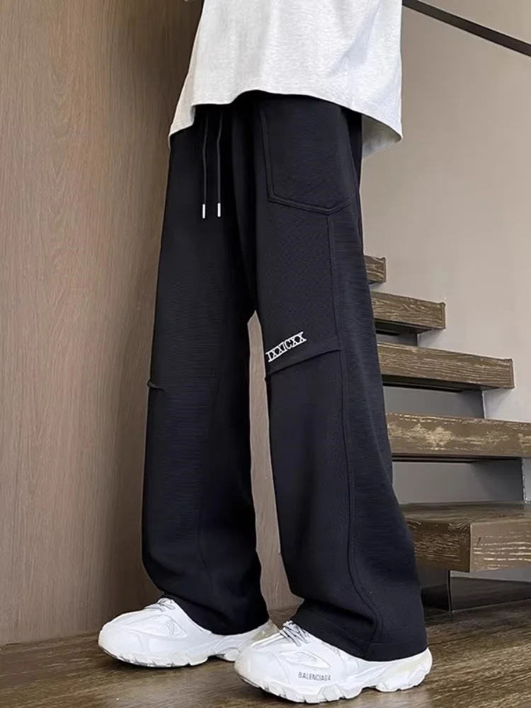 American Sle Men's Loose Straight Leg Pants Spring New Folded Design Drapey Wide Leg Spor Casual Trousers
American Sle Men's Loose Straight Leg Pants Spring New Folded Design Drapey Wide Leg Spor Casual Trousers