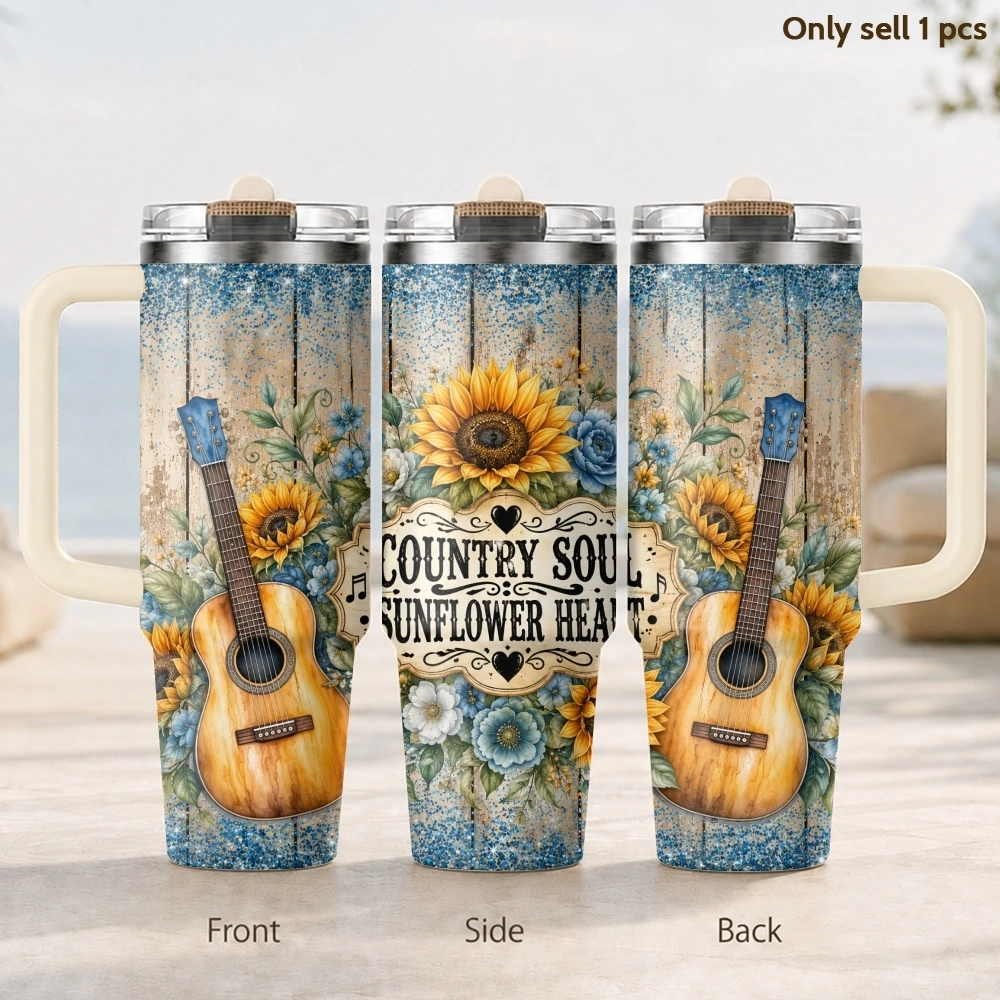 Country Music Themed Vacuum Flasks 40oz 3rd Gen Vacuum Insulated Stainless Steel Car Tumbler Cup with Handle Straw Lid
Country Music Themed Vacuum Flasks 40oz 3rd Gen Vacuum Insulated Stainless Steel Car Tumbler Cup with Handle Straw Lid