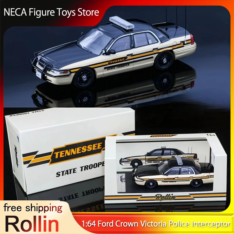 Rollin 1:64 Ford Crown Victoria Tennessee State Trooper Police Car Diecast Model With Chase Version Toy Gift For Adults & Fans
Rollin 1:64 Ford Crown Victoria Tennessee State Trooper Police Car Diecast Model With Chase Version Toy Gift For Adults & Fans