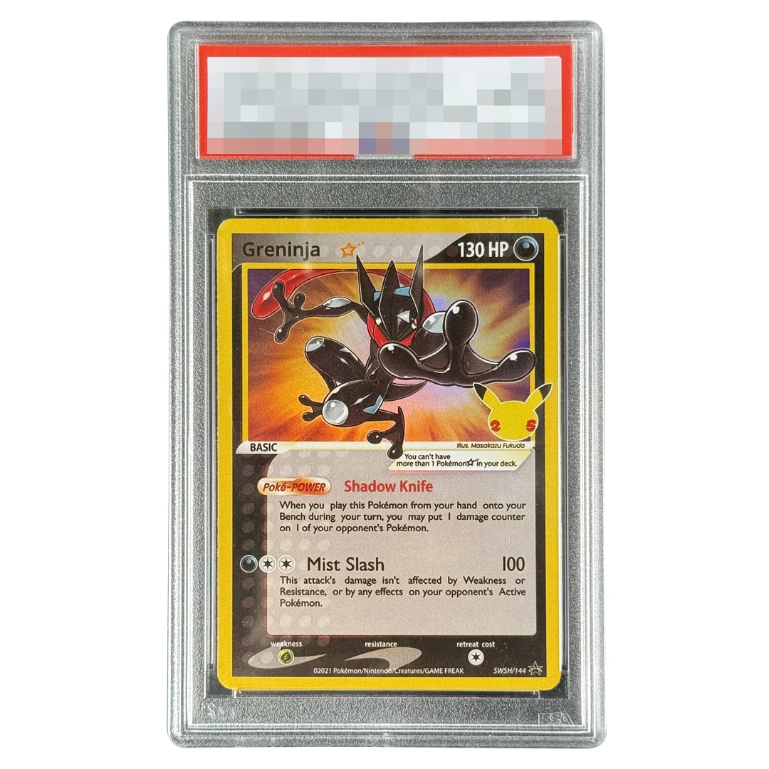 DIY 2021 Pokemon Swsh Black Star Promo #144 Greninja - Gold Star Celebrations Graded Cards PTCG Collectible Card Gift
DIY 2021 Pokemon Swsh Black Star Promo #144 Greninja - Gold Star Celebrations Graded Cards PTCG Collectible Card Gift