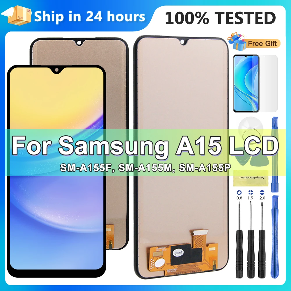 6,5-дюймовый A15 4G SM-A155F экран для Samsung A15 5G SM-A156B ЖК-дисплей цифровой сенсорный экран, с рамкой 100% тестирование
6,5-дюймовый A15 4G SM-A155F экран для Samsung A15 5G SM-A156B ЖК-дисплей цифровой сенсорный экран, с рамкой 100% тестирование