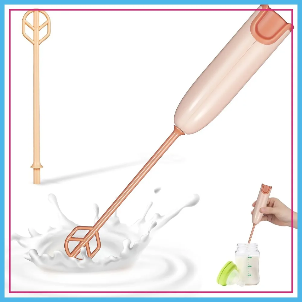 Handheld Electric Baby Formula Mixer with 2 Stirring Sticks, Portable Milk Powder Mixer for Bottle Protein Powder Coffee Travel Home Office
Handheld Electric Baby Formula Mixer with 2 Stirring Sticks, Portable Milk Powder Mixer for Bottle Protein Powder Coffee Travel Home Office