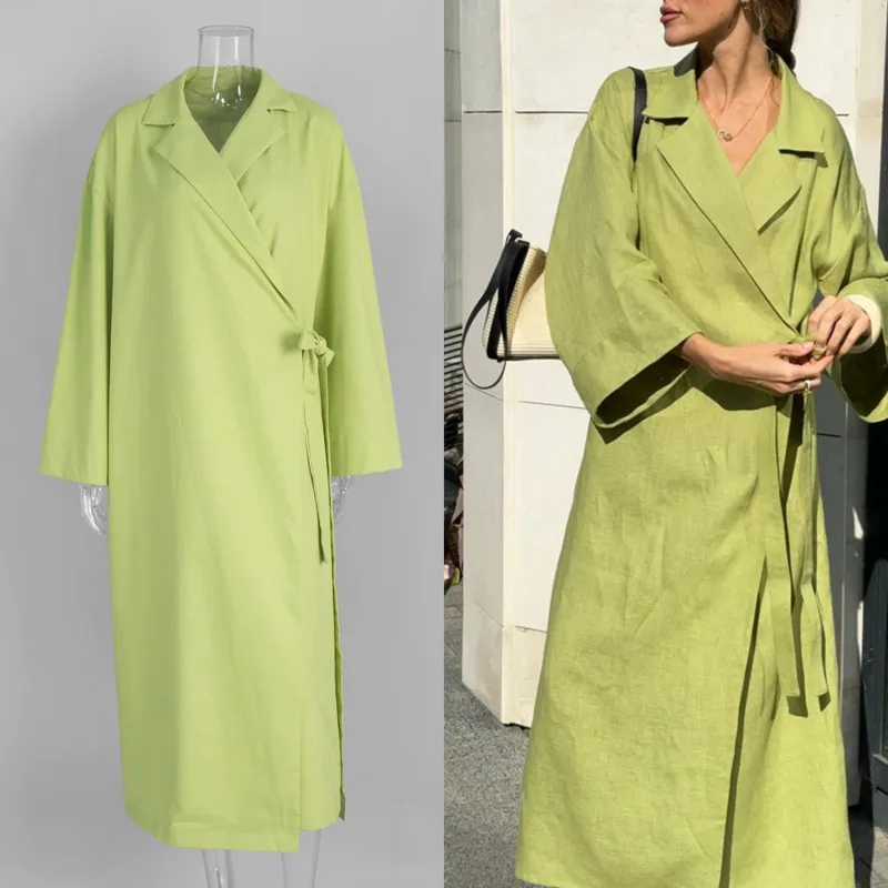 2025 Casual Loose Pink Cotton Dress For Women Fashion Lapel Long Sleeve Ankle Length Lace-Up Elegant Dress For Ladies Wear New
2025 Casual Loose Pink Cotton Dress For Women Fashion Lapel Long Sleeve Ankle Length Lace-Up Elegant Dress For Ladies Wear New