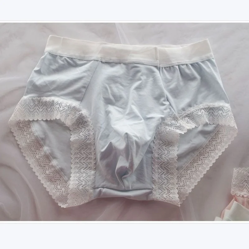Men's Sweet Solid Color Modal Panties Soft Comfort Mid Waist Lace Edge Briefs U Convex Pouch PantyFKK Private Party Harajuku
Men's Sweet Solid Color Modal Panties Soft Comfort Mid Waist Lace Edge Briefs U Convex Pouch PantyFKK Private Party Harajuku