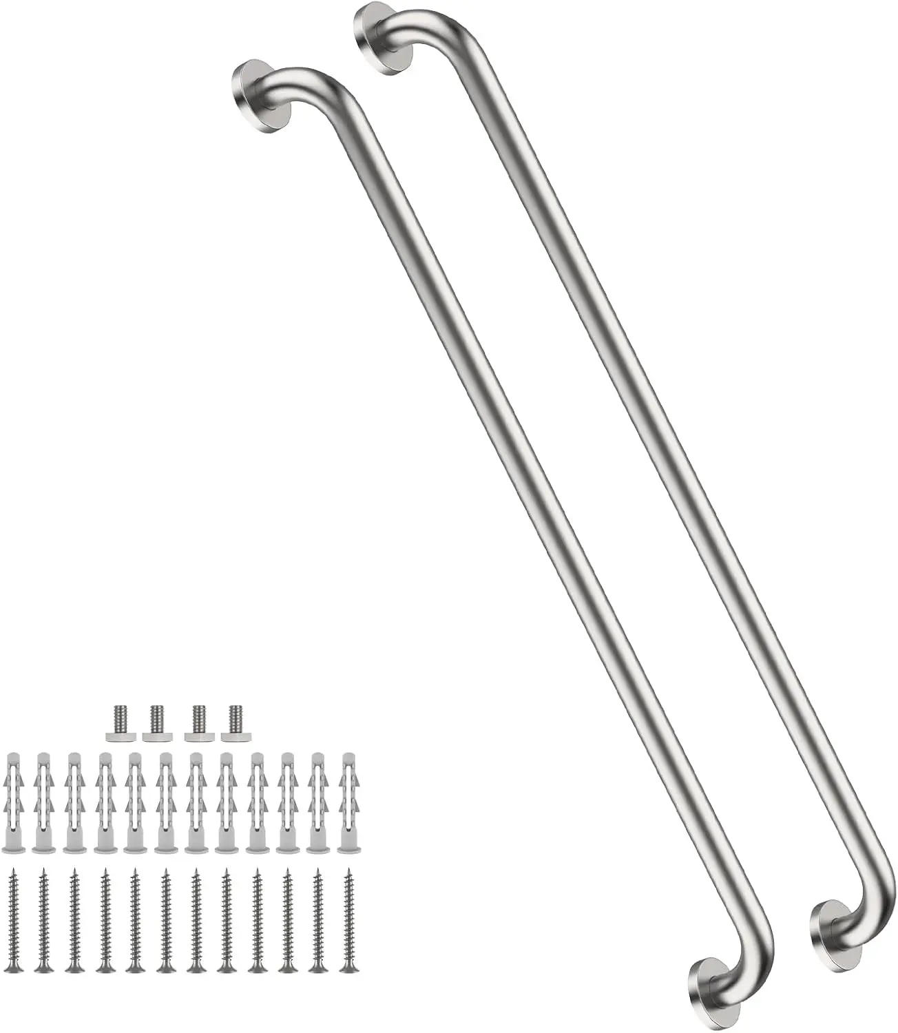 2 Pack 40 Inch Shower Grab Bars Satin Brushed Nickel, Stainless Steel Bathroom Safety Hand Rail Support for Elderly and
2 Pack 40 Inch Shower Grab Bars Satin Brushed Nickel, Stainless Steel Bathroom Safety Hand Rail Support for Elderly and