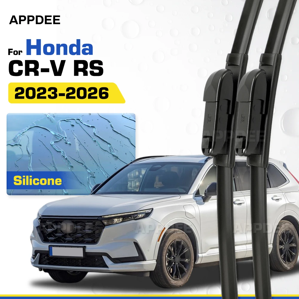 Silicone & Rubber LHD&RHD Front Wiper Blades Set For Honda CR-V RS 2023-2026 Coated Windshield Windscreen Window Brushes
Silicone & Rubber LHD&RHD Front Wiper Blades Set For Honda CR-V RS 2023-2026 Coated Windshield Windscreen Window Brushes