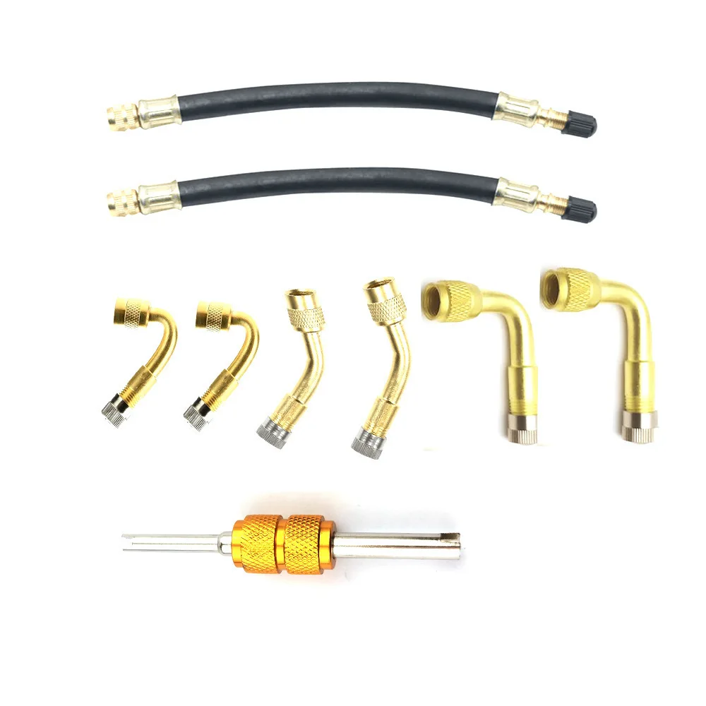 9PCS Brass Tire Air Chuck Extension Set - Universal Metal Inflation Adapter for Car & Unicycle
9PCS Brass Tire Air Chuck Extension Set - Universal Metal Inflation Adapter for Car & Unicycle