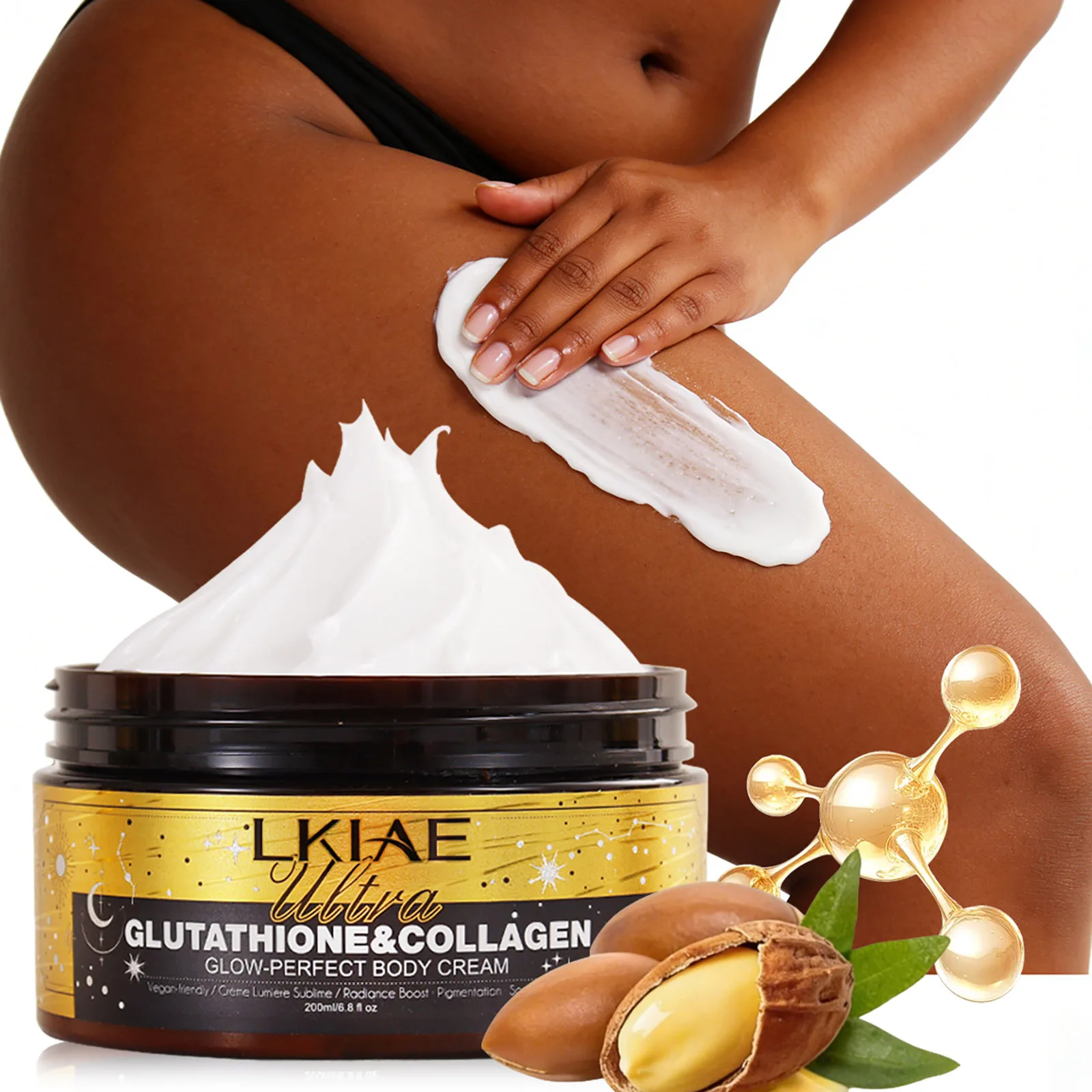 Крем для тела LKIAE Ultra Glutathione Collagen, придающий коже сияние, 24-часовое интенсивное увлажнение, осветление, глубокое питание и сияние, 200 мл
Крем для тела LKIAE Ultra Glutathione Collagen, придающий коже сияние, 24-часовое интенсивное увлажнение, осветление, глубокое питание и сияние, 200 мл