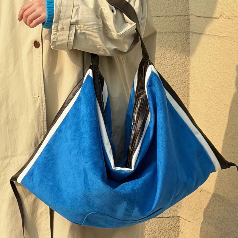 Oversized Faux Suede Slim Tote Bags For Women Luxury Designer Handbag Purse 2026 New In Color Blocking Pattern Underarm Shoulder
Oversized Faux Suede Slim Tote Bags For Women Luxury Designer Handbag Purse 2026 New In Color Blocking Pattern Underarm Shoulder