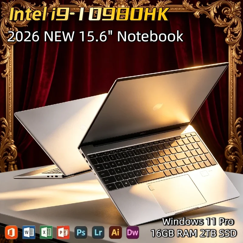 Ultrabook Computer 15.6 Inch Laptop Intel Core i9 10980HK Windows 11 Pro 32GB DDR4 M.2 2TB SSD Fingerprint Unlock WIFI 4K Elite
Ultrabook Computer 15.6 Inch Laptop Intel Core i9 10980HK Windows 11 Pro 32GB DDR4 M.2 2TB SSD Fingerprint Unlock WIFI 4K Elite