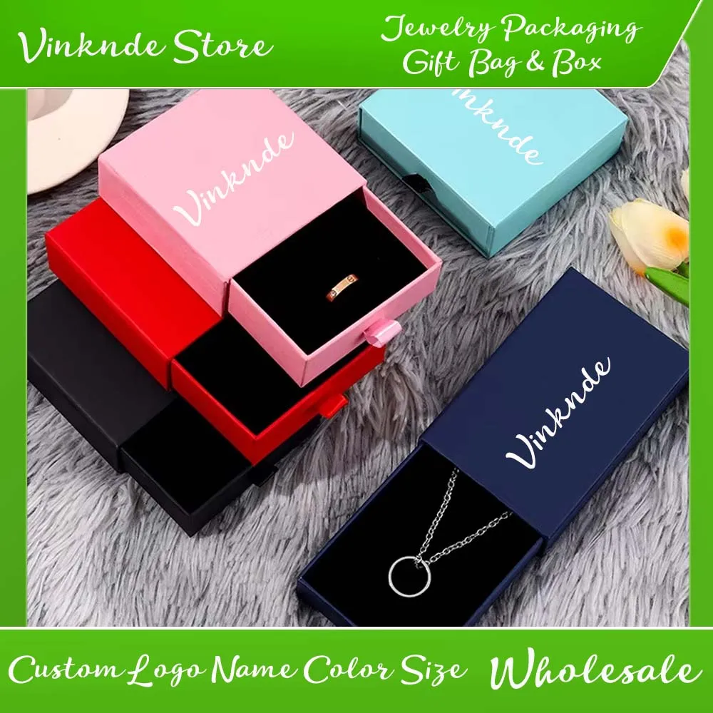24Pcs Drawer Paper Jewelry Box 7x7x1.7cm Earrings Necklace Ring Storage Gift Case Custom Logo Travel Accessories Packaging Boxes
24Pcs Drawer Paper Jewelry Box 7x7x1.7cm Earrings Necklace Ring Storage Gift Case Custom Logo Travel Accessories Packaging Boxes