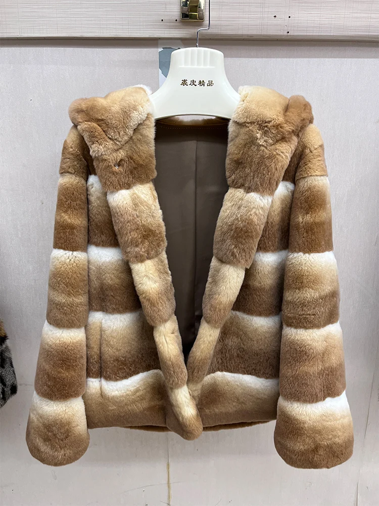 2026 New Women's Real Natural Rex Rabbit Fur Coat Long Sleeves Natural Color Fur Coat Luxury Thick Warm Outerwear Jackets
2026 New Women's Real Natural Rex Rabbit Fur Coat Long Sleeves Natural Color Fur Coat Luxury Thick Warm Outerwear Jackets