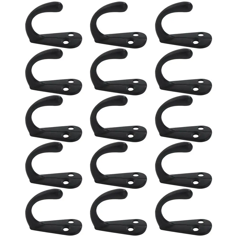 15 Pcs Wall Hooks Zinc Alloy Coat Hanger Black Rust Proof Kitchen Bathroom Bedroom Closet Hooks for Hanging Clothes Accessories
15 Pcs Wall Hooks Zinc Alloy Coat Hanger Black Rust Proof Kitchen Bathroom Bedroom Closet Hooks for Hanging Clothes Accessories