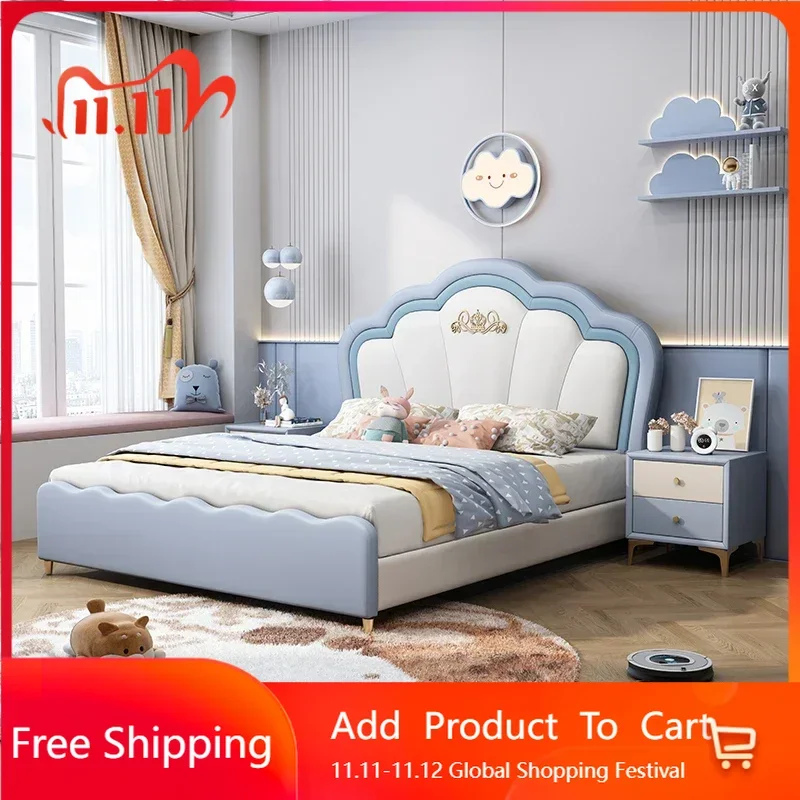 Ergonomic Leather Luxury Bed Modern Girls Soft Loft Single Children Beds Space Saving Italian Muebles Entrance Hall Furniture
Ergonomic Leather Luxury Bed Modern Girls Soft Loft Single Children Beds Space Saving Italian Muebles Entrance Hall Furniture