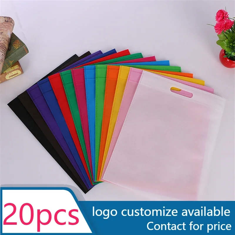 20 Pieces Non-Woven Bags Shopping Bag with Handle Cloth Business Bag for Party Favor Reusable Bag Logo Customized Personalized
20 Pieces Non-Woven Bags Shopping Bag with Handle Cloth Business Bag for Party Favor Reusable Bag Logo Customized Personalized