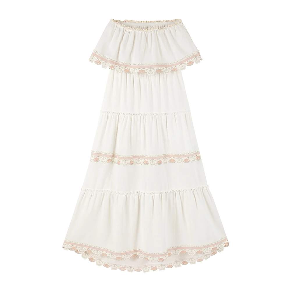 Cariedo Indulgent Summer 2024 Summer New Product Cool One-Shoulder Lace Tube Top Dress
Cariedo Indulgent Summer 2024 Summer New Product Cool One-Shoulder Lace Tube Top Dress
