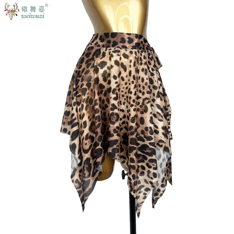 Mesh Leopard Latin Dance Skirt Adult Belly Jazz Dance Practice Clothes Prom Waltz Cha Cha Tango Hip Towel Line Dance Clothing
Mesh Leopard Latin Dance Skirt Adult Belly Jazz Dance Practice Clothes Prom Waltz Cha Cha Tango Hip Towel Line Dance Clothing