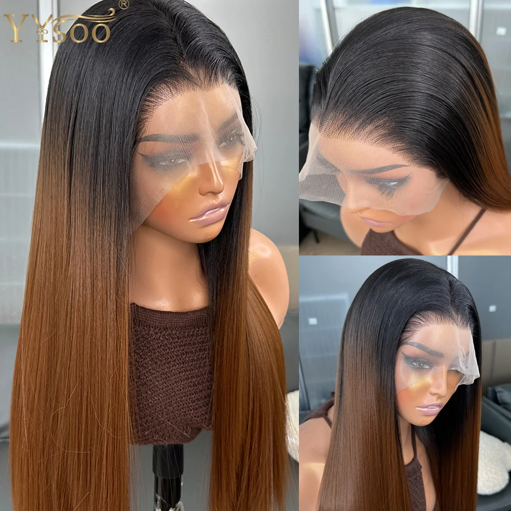Long Deep Part Ombre Brown Silky Straight Futura Synthetic Lace Front Wig Pre Plucked Hairline 13x6 Glueless Heat Resistant Wig
Long Deep Part Ombre Brown Silky Straight Futura Synthetic Lace Front Wig Pre Plucked Hairline 13x6 Glueless Heat Resistant Wig