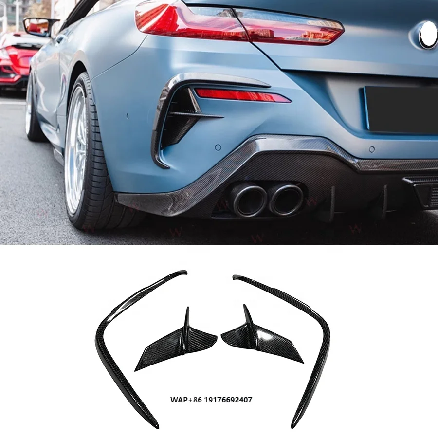 G15 Dry Carbon Fiber Rear Canards forBMW 8 Series G14 G15 M850i M-Sport 2018-2022 Bodykit Rear Bumper Side Canards
G15 Dry Carbon Fiber Rear Canards forBMW 8 Series G14 G15 M850i M-Sport 2018-2022 Bodykit Rear Bumper Side Canards