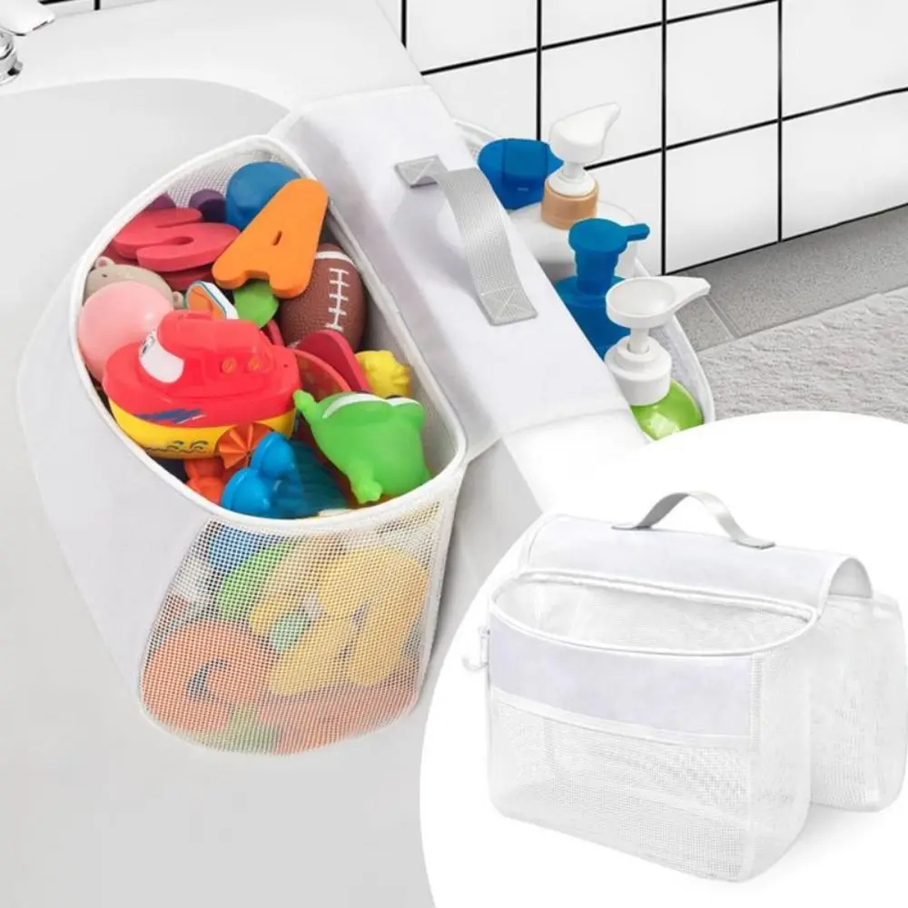 Saddle Shape 2 Compartments Bath Toy Organizer Mesh Wide Opening Bath Toy Storage Large Capacity Bathtub Toy Holder For Children
Saddle Shape 2 Compartments Bath Toy Organizer Mesh Wide Opening Bath Toy Storage Large Capacity Bathtub Toy Holder For Children