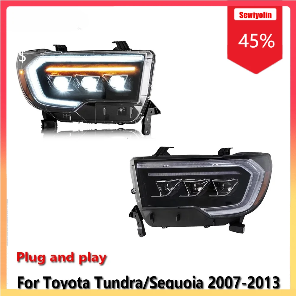 Car LED Headlight Automobile Parts For Toyota Tundra/Sequoia 2007-2013 Fog DRL Brake Turn Signal Lamp Plug and Play
Car LED Headlight Automobile Parts For Toyota Tundra/Sequoia 2007-2013 Fog DRL Brake Turn Signal Lamp Plug and Play