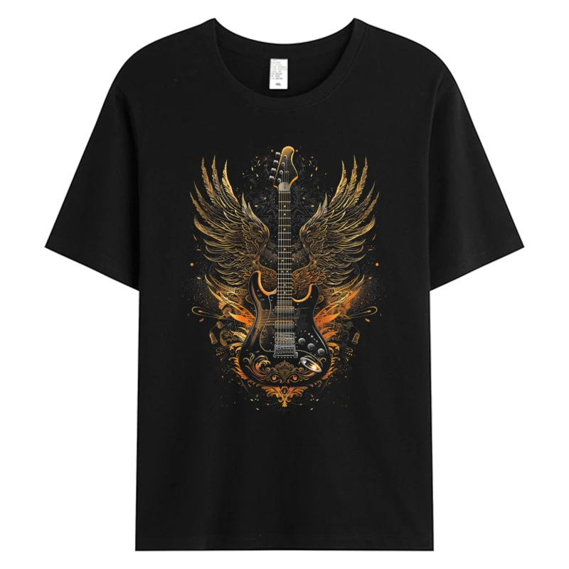 2025 Popular Man's Tshirt Rock & Roll Guitar With Wings Print Mens Tee Shirts 100% Cotton Tops Graphic T-Shirt Unisex Clothing
2025 Popular Man's Tshirt Rock & Roll Guitar With Wings Print Mens Tee Shirts 100% Cotton Tops Graphic T-Shirt Unisex Clothing
