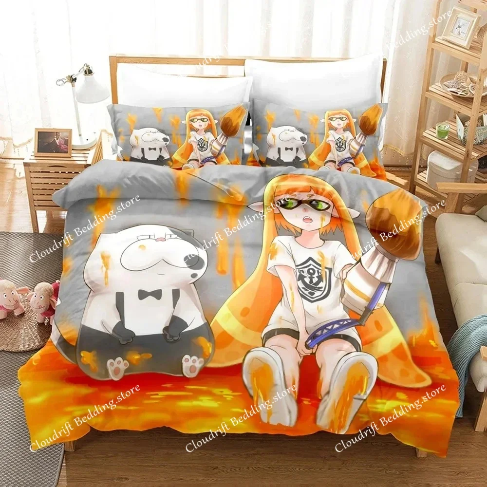 3D Print Anime Game Splatoon Bedding Set Duvet Cover Bed Set Quilt Cover Pillowcase Comforter king Queen Size Boys Adult
3D Print Anime Game Splatoon Bedding Set Duvet Cover Bed Set Quilt Cover Pillowcase Comforter king Queen Size Boys Adult
