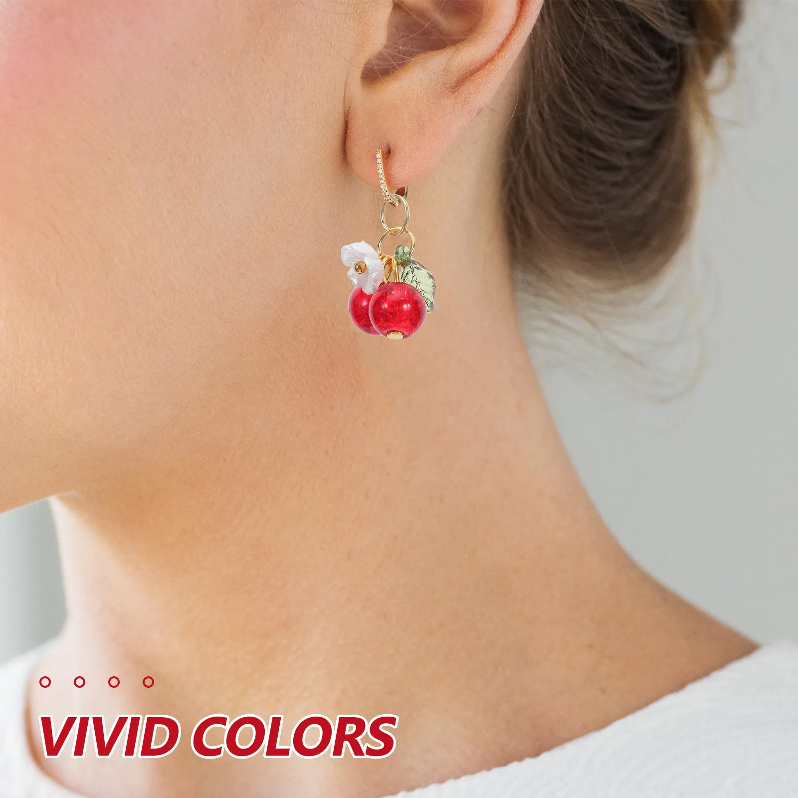 20Pcs Glass Cherry Leaf Pendants Delicate Fruit Charms for DIY Jewelry Making Necklace Bracelet Keychain Craft Accessories
20Pcs Glass Cherry Leaf Pendants Delicate Fruit Charms for DIY Jewelry Making Necklace Bracelet Keychain Craft Accessories