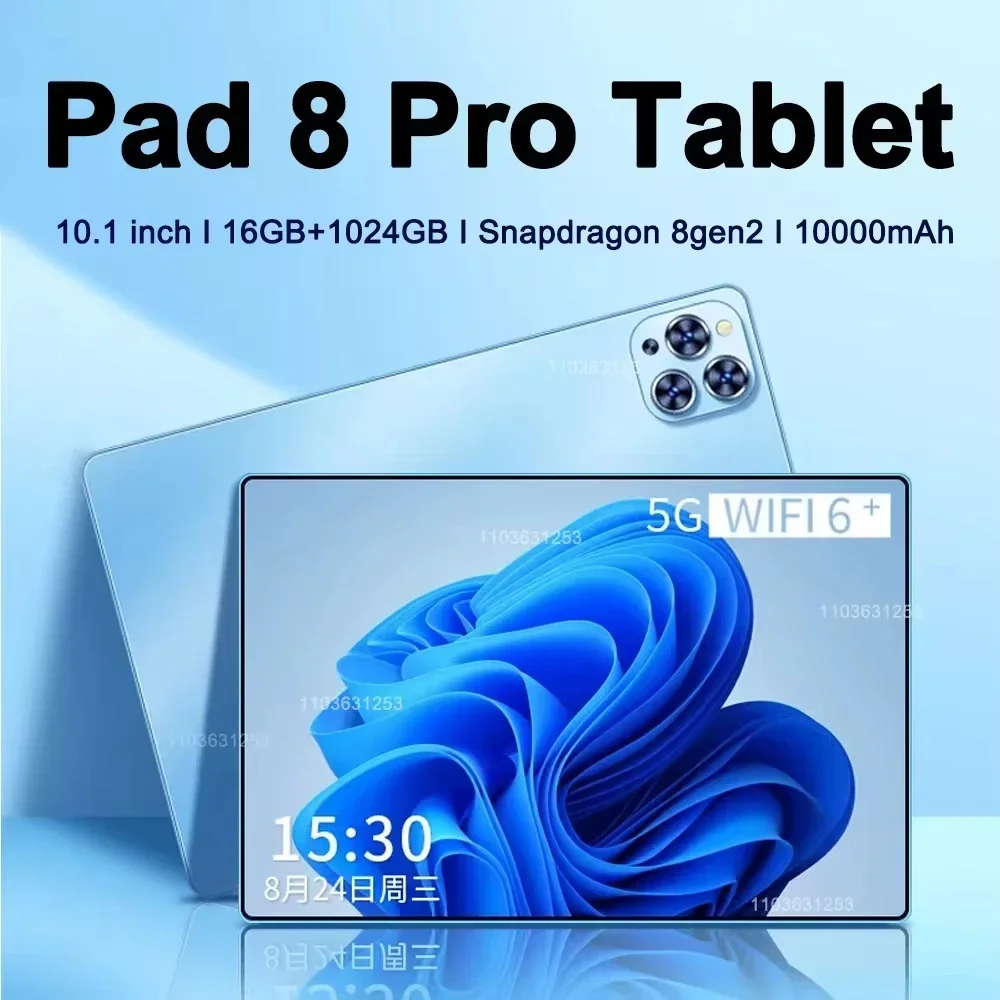 Global Pad 8 Pro Tablet 10.1Inch Snapdragon8 Gen2 Android13 Global 16GB 1TB 10000mah 5G Dual SIM WIFI HD Full Screen Tab
Global Pad 8 Pro Tablet 10.1Inch Snapdragon8 Gen2 Android13 Global 16GB 1TB 10000mah 5G Dual SIM WIFI HD Full Screen Tab