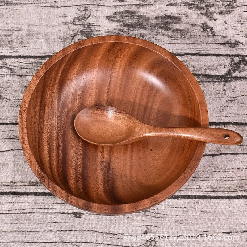 Wooden Bowl Japanese Style Wooden Tableware Household and Basin Fruit Plate Salad Bowl Whole Wooden Soup Bowl
Wooden Bowl Japanese Style Wooden Tableware Household and Basin Fruit Plate Salad Bowl Whole Wooden Soup Bowl