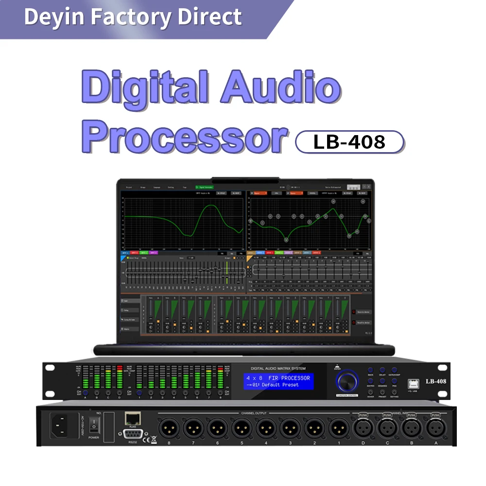 Professional Digital Audio Processor with ADSP-21571 DSP Chip, GEQ/FIR 32bit/768KHz High Resolution Audio AK5552 A/D AD1955 DAC,
Professional Digital Audio Processor with ADSP-21571 DSP Chip, GEQ/FIR 32bit/768KHz High Resolution Audio AK5552 A/D AD1955 DAC,