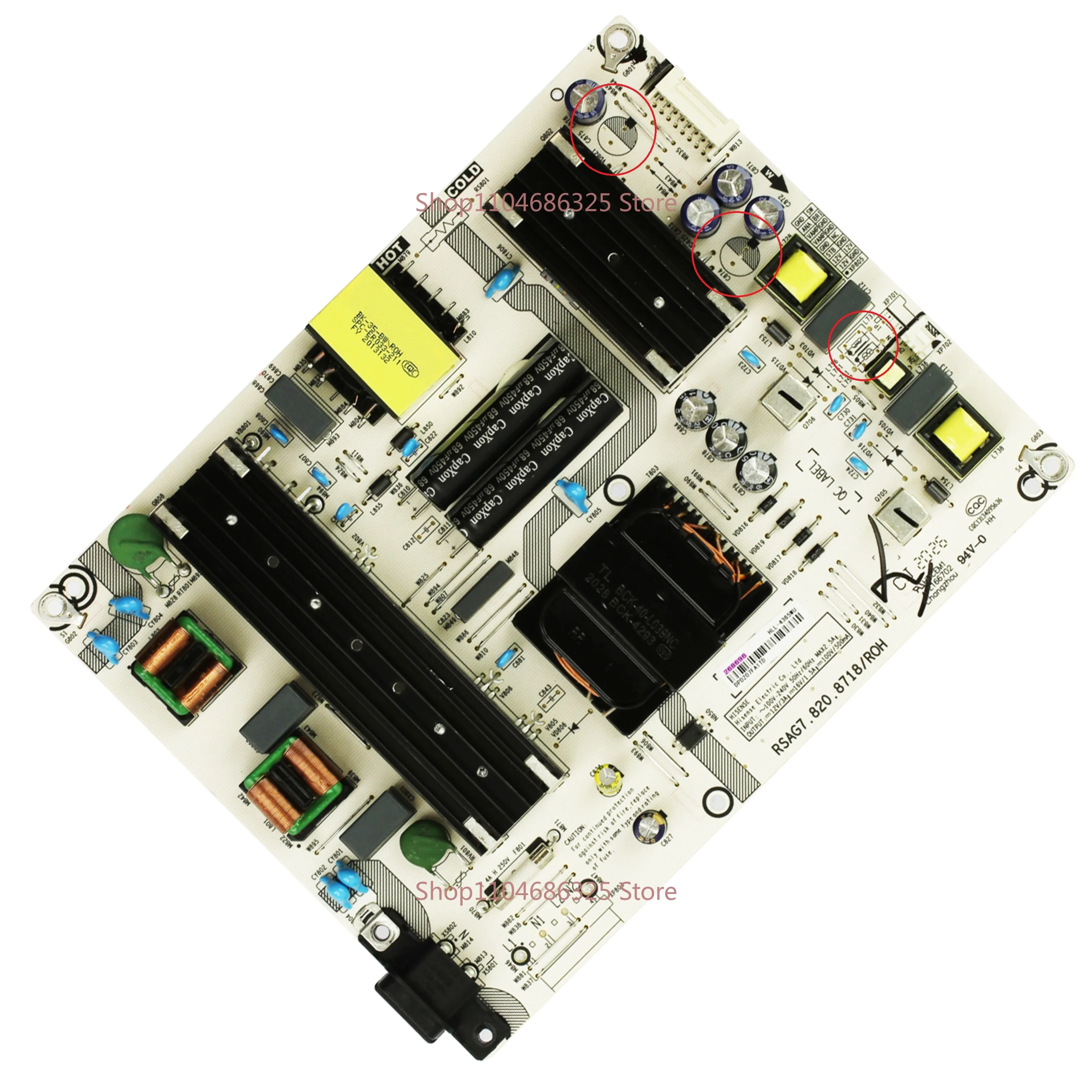 Genuine Power Supply Board RSAG7.820.8718/ROH 278428 268696 HLL-4365WU is for Smart TV 65R6E3 65R6090G5 100021261 Parts
Genuine Power Supply Board RSAG7.820.8718/ROH 278428 268696 HLL-4365WU is for Smart TV 65R6E3 65R6090G5 100021261 Parts