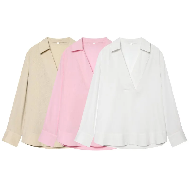 Women's Shirt 2026 Summer New Style Solid Color Long Sleeve Loose Simple Relaxed Lazy Shirt Fashionable and Versatile
Women's Shirt 2026 Summer New Style Solid Color Long Sleeve Loose Simple Relaxed Lazy Shirt Fashionable and Versatile