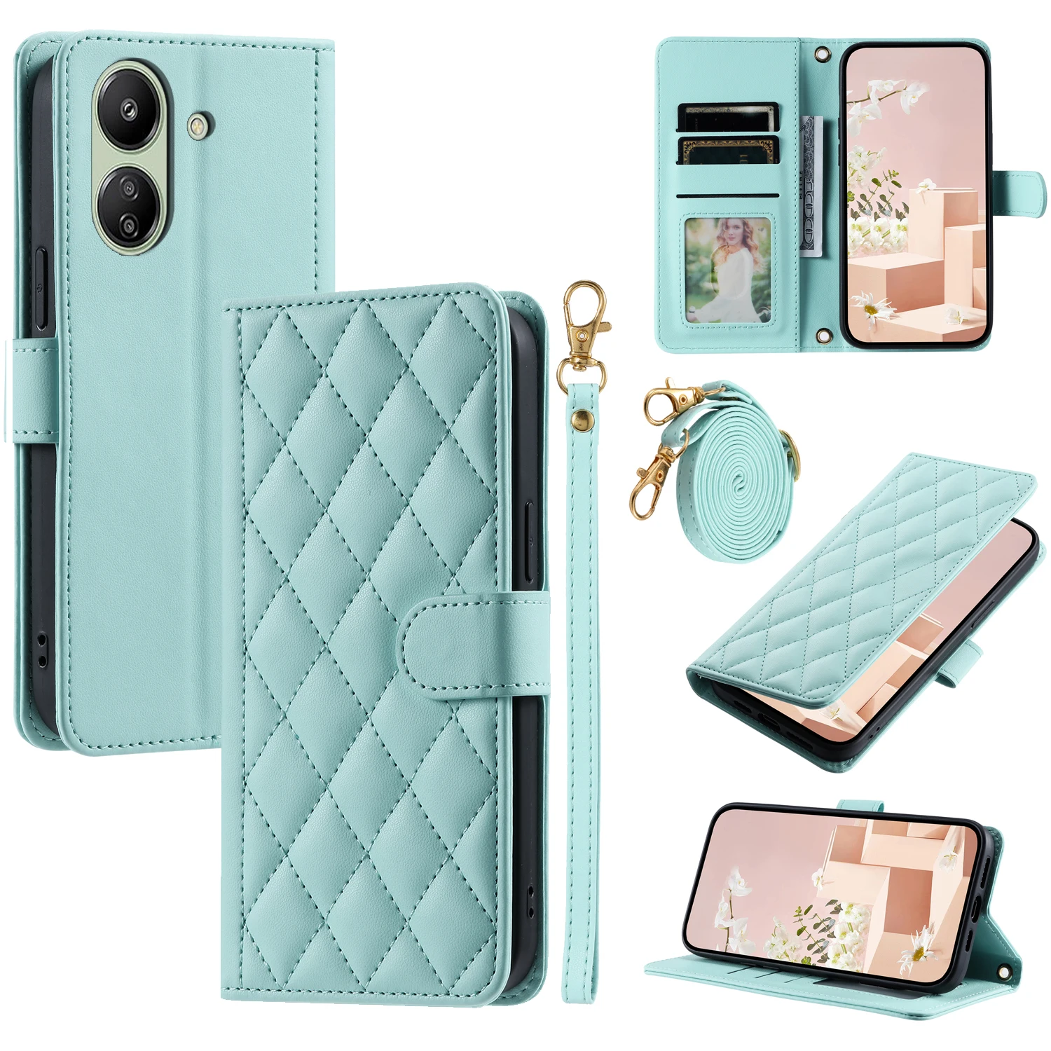 For Redmi 13C / Redmi 13R Phone Case Crossbody Back Long Lanyard Silicone Protective Case Flip Leather Case
For Redmi 13C / Redmi 13R Phone Case Crossbody Back Long Lanyard Silicone Protective Case Flip Leather Case