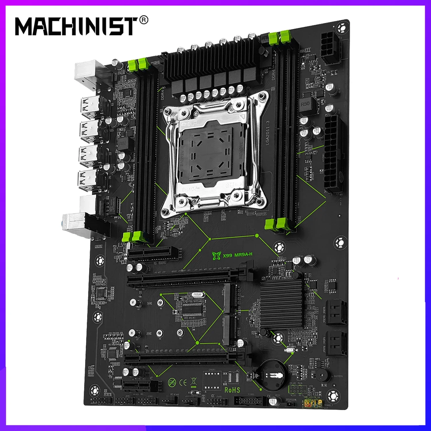 Материнская плата MACHINIST X99 MR9A-H ATX с поддержкой процессора серии Xeon E5 V3/V4 LGA 2011-3 CPU и память DDR4 RAM NVME M.2
Материнская плата MACHINIST X99 MR9A-H ATX с поддержкой процессора серии Xeon E5 V3/V4 LGA 2011-3 CPU и память DDR4 RAM NVME M.2