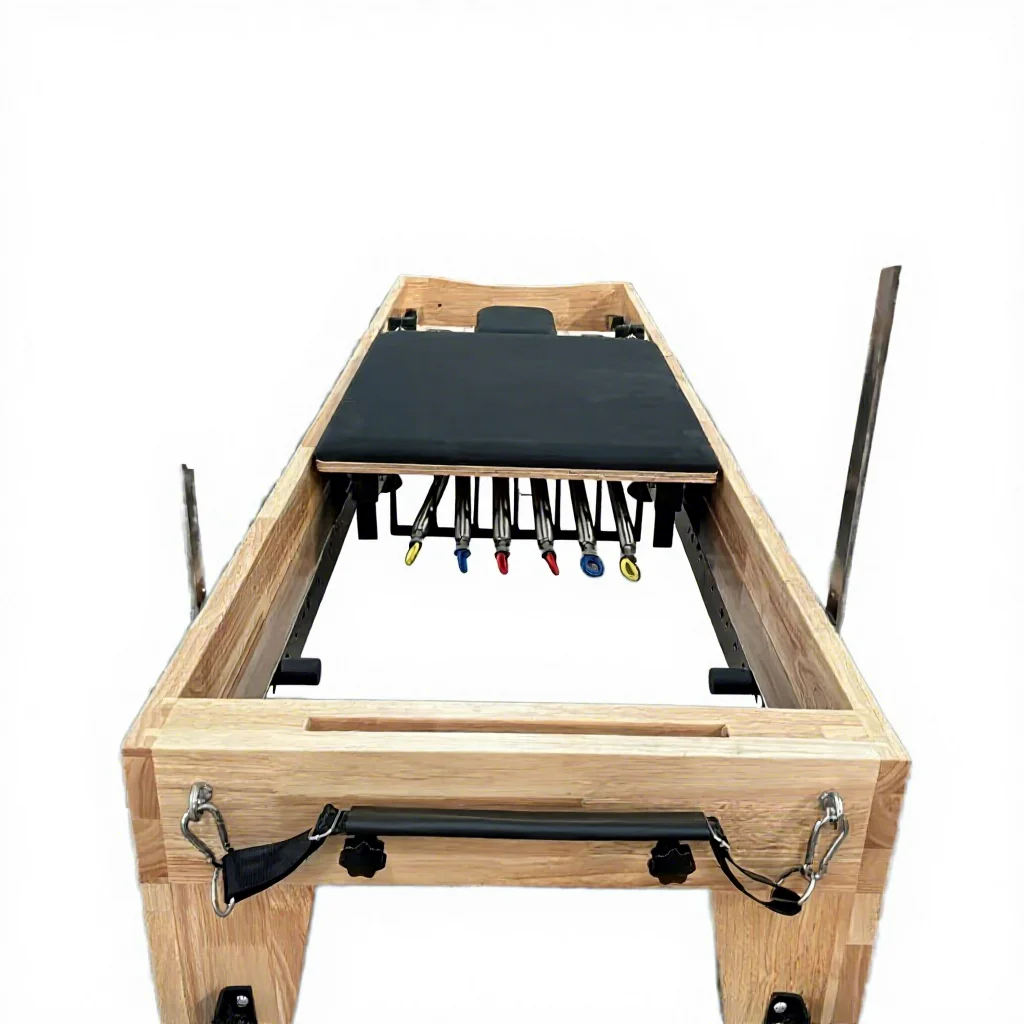 Professional Custom Logo Oak Pilates Reformer-Durable Portable & Adjustable for Home and Gym Studio Use
Professional Custom Logo Oak Pilates Reformer-Durable Portable & Adjustable for Home and Gym Studio Use
