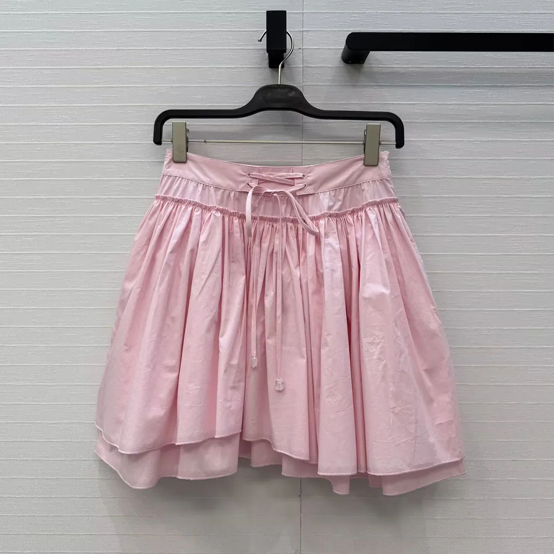 Preppy Style A-line Loose Cotton Mini Skirts Women New Summer Solid Color Cross Lace-up Belt High Waist Sweet Skirt
Preppy Style A-line Loose Cotton Mini Skirts Women New Summer Solid Color Cross Lace-up Belt High Waist Sweet Skirt