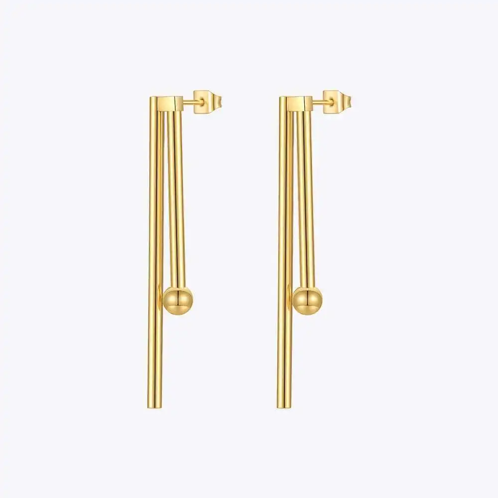 ENFASHION Stainless Steel Bar Earrings For Women Gold Color Drop Earings 2022 Fashion Jewelry Wholesale Piercing Brincos E211344
ENFASHION Stainless Steel Bar Earrings For Women Gold Color Drop Earings 2022 Fashion Jewelry Wholesale Piercing Brincos E211344