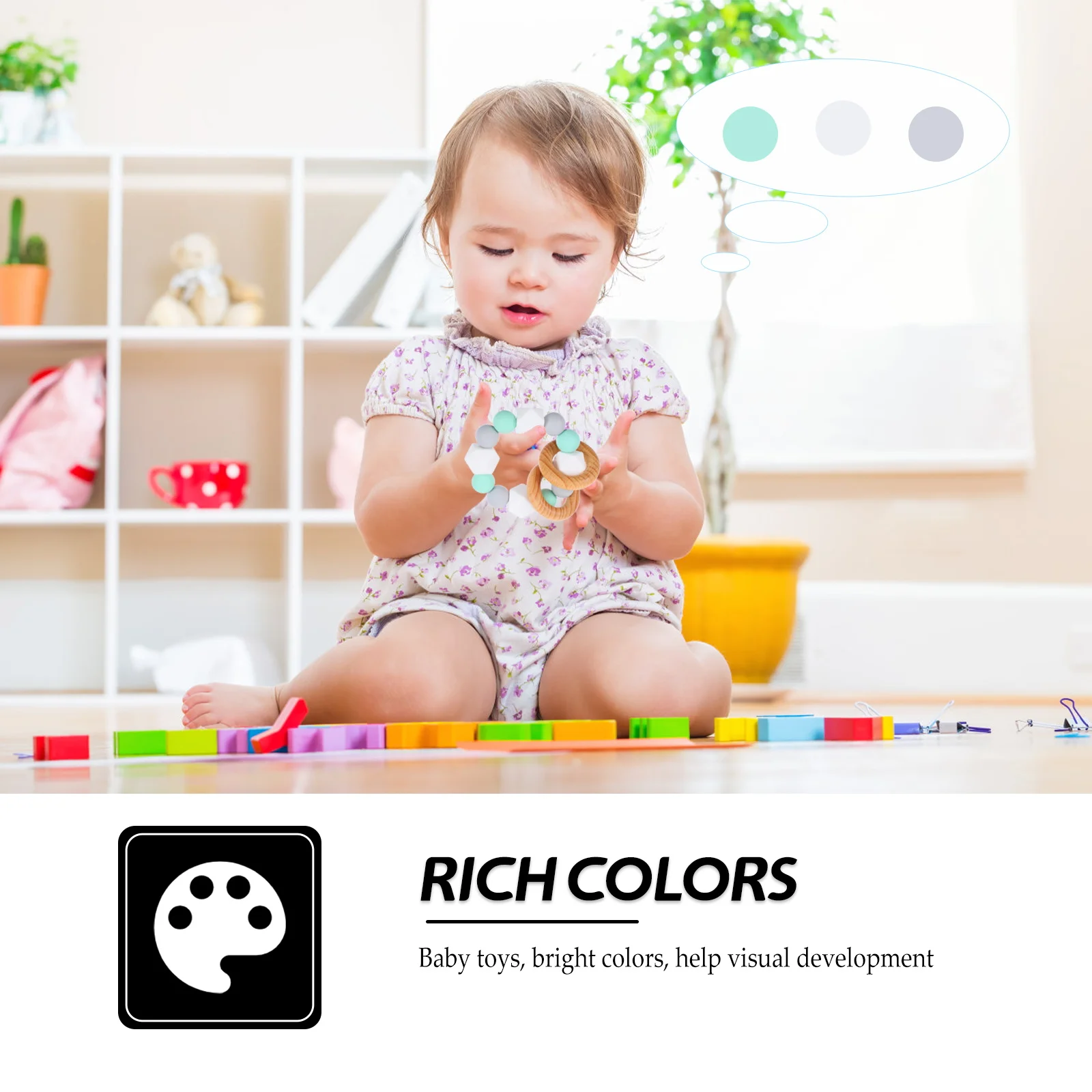 Wooden Silicone Baby Chewing Ring Circle Infant Teething Toy Molar Teethers Safe Gums Discover Senses Massaging Teeth Beaded Rim
Wooden Silicone Baby Chewing Ring Circle Infant Teething Toy Molar Teethers Safe Gums Discover Senses Massaging Teeth Beaded Rim