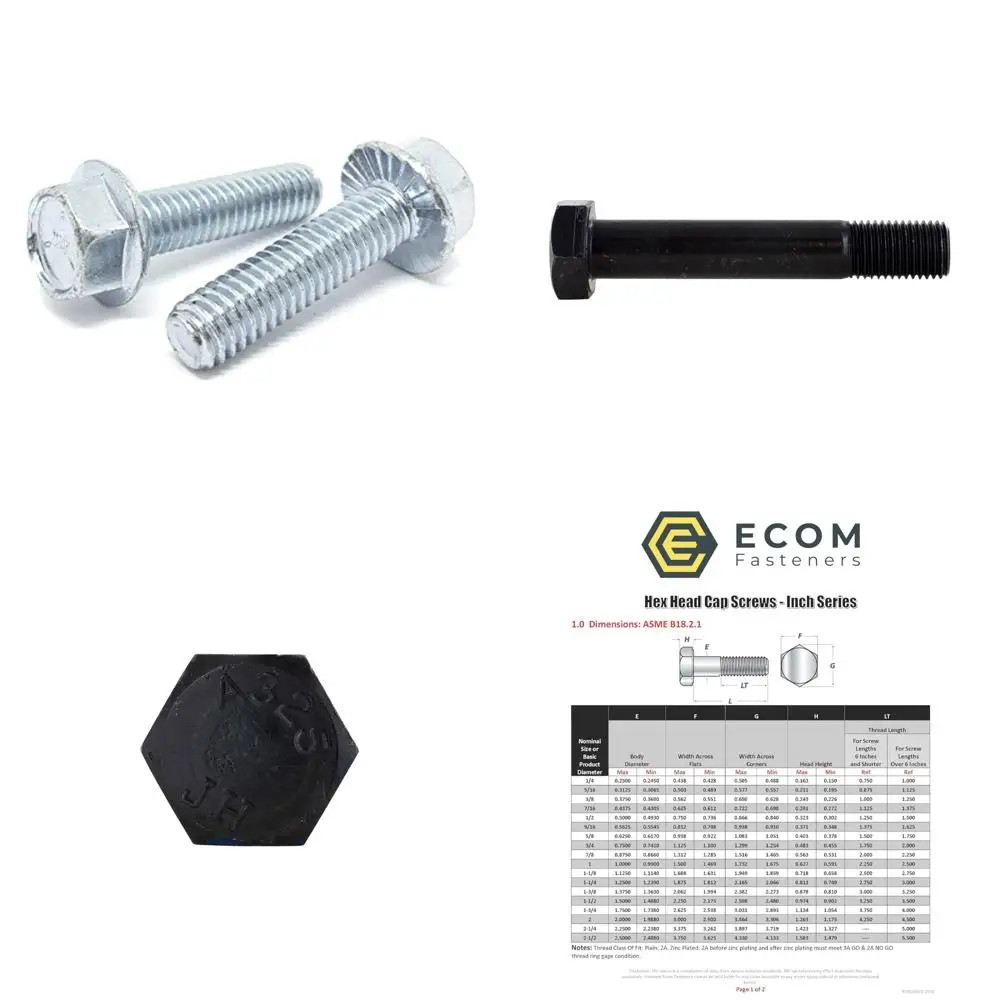 Grade 5 Zinc-Plated Serrated Hex Flange Bolts, 1/4-20 UNC Coarse Thread, 3/4 Inch Length, 500 Pack
Grade 5 Zinc-Plated Serrated Hex Flange Bolts, 1/4-20 UNC Coarse Thread, 3/4 Inch Length, 500 Pack