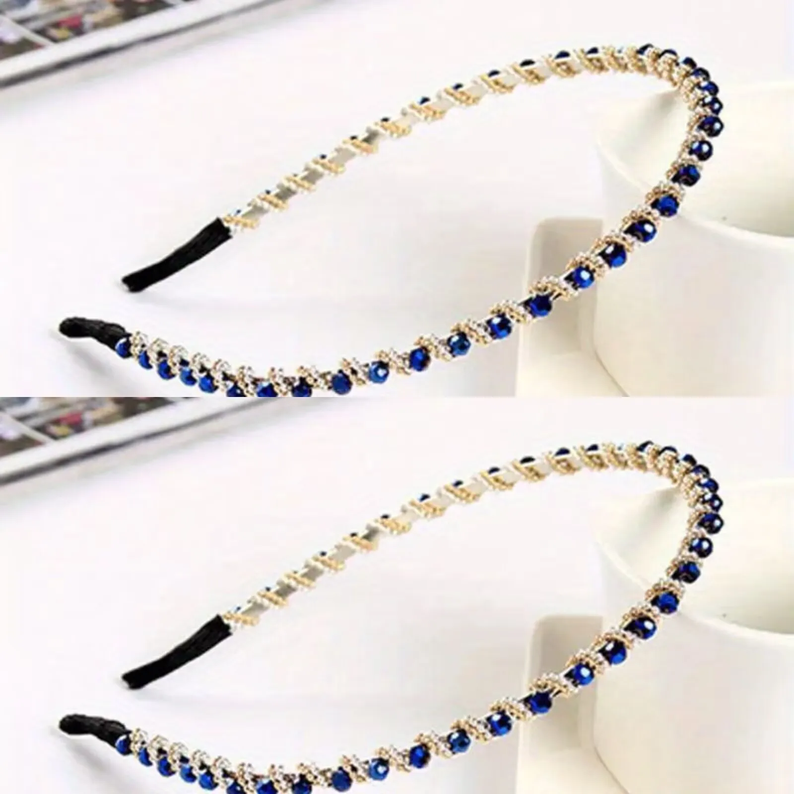 Fashion Luxury Alloy Hair Hoops for Women Girls Shiny Rhinestone Beads Crystal Gem Headband Tangled Hairband Hair Accessories
Fashion Luxury Alloy Hair Hoops for Women Girls Shiny Rhinestone Beads Crystal Gem Headband Tangled Hairband Hair Accessories